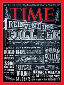 October 2012 edition of Time: MOOCs were everywhere in 2012.
